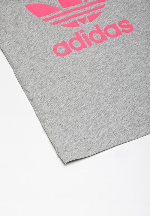 adidas Originals - Trefoil tee - pink & grey 
