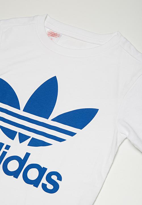 adidas Originals -  Trefoil tee - white & blue 