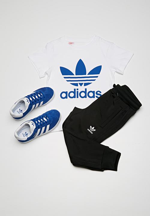 adidas Originals -  Trefoil tee - white & blue 