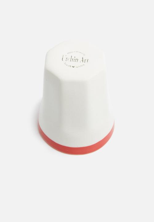 Urchin Art - Indie mug set of 2 - red
