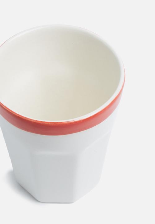Urchin Art - Indie mug set of 2 - red
