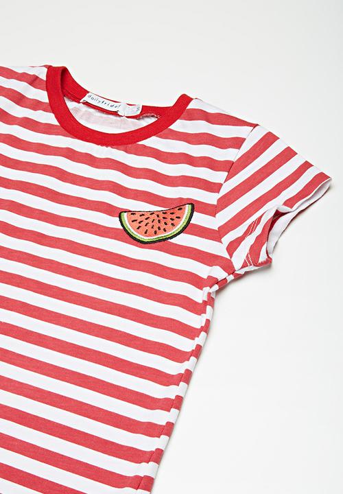 dailyfriday - 2 pack embroidered tees - multi 