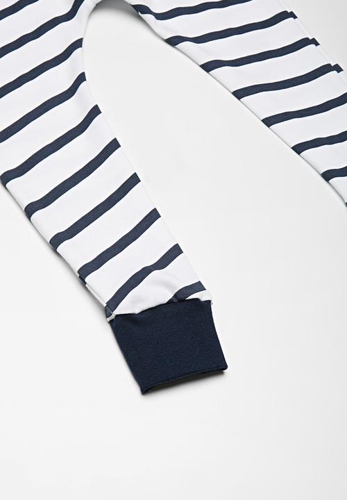 dailyfriday - Kids girls traveller pants - blue & white 