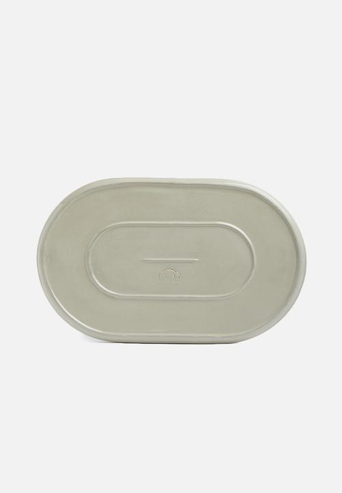 Urchin Art - Soho platter - slip grey