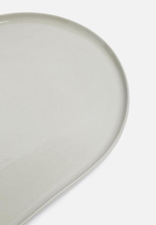 Urchin Art - Soho platter - slip grey