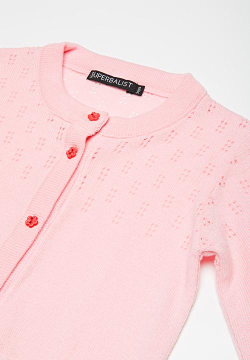 Superbalist - Rainbow button cardigan - pink 