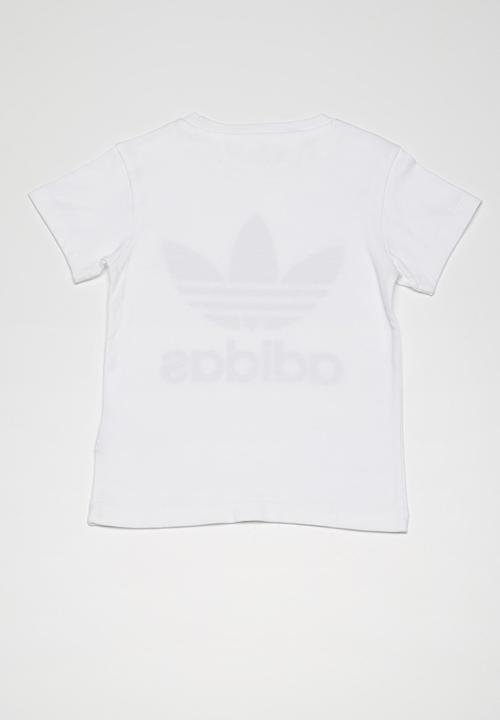 adidas Originals -  Trefoil tee - white & blue 