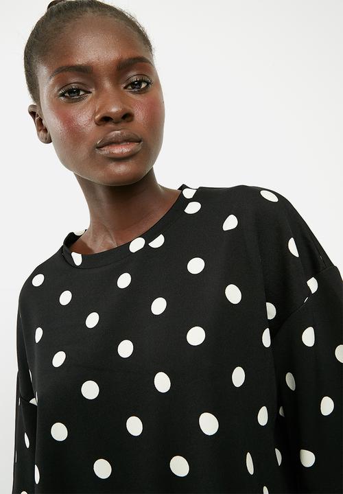 Superbalist - Spot boxy tee - black & white 