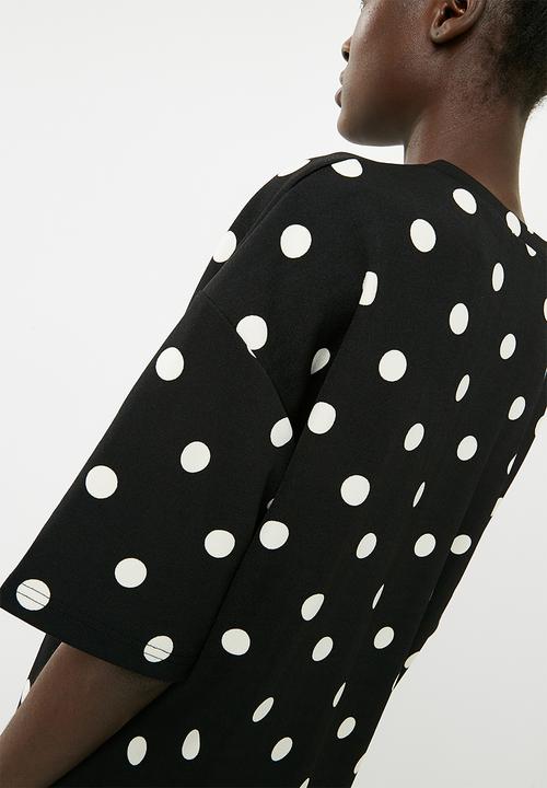 Superbalist - Spot boxy tee - black & white 