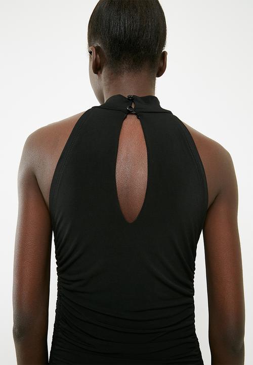 Superbalist - Turtleneck gathered  bodycon - black 