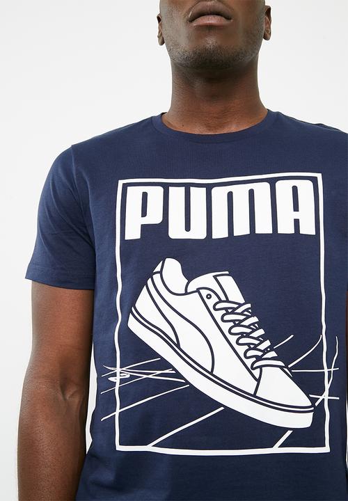 PUMA - Puma track tee - navy 