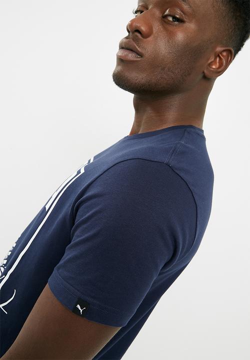 PUMA - Puma track tee - navy 