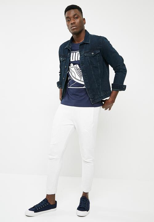 PUMA - Puma track tee - navy 