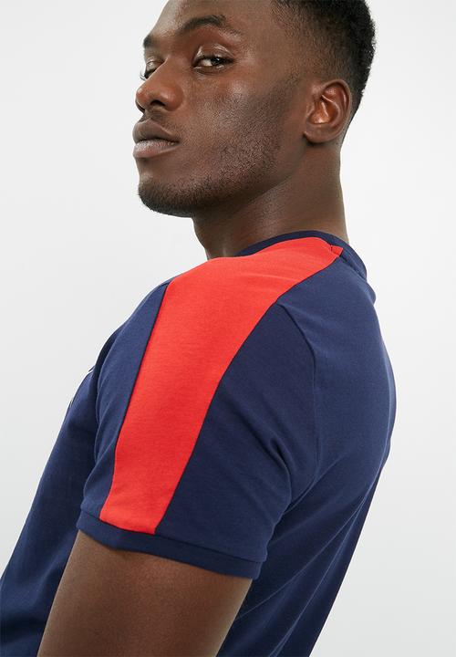 PUMA - Classics T7 slim tee - navy & red 