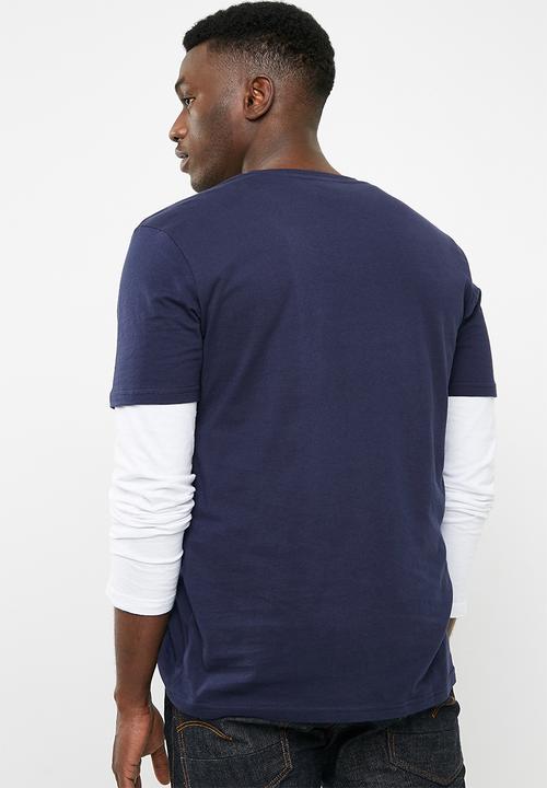 PUMA - Graphic logo block tee - navy 
