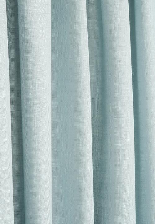 Sixth Floor - Taped lined curtain - duck egg