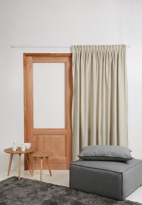 Sixth Floor - Taped unlined curtain - natural