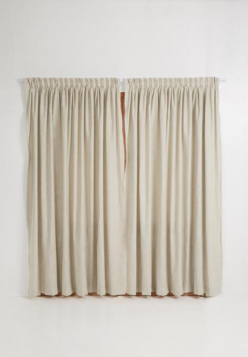 Sixth Floor - Taped unlined curtain - natural