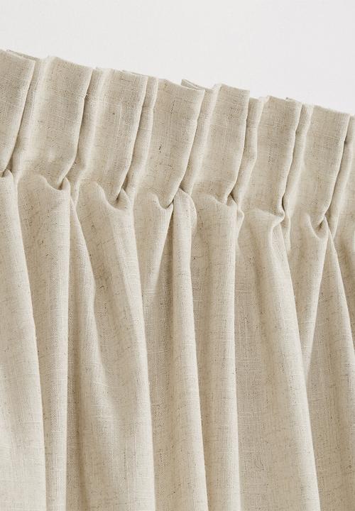 Sixth Floor - Taped unlined curtain - natural