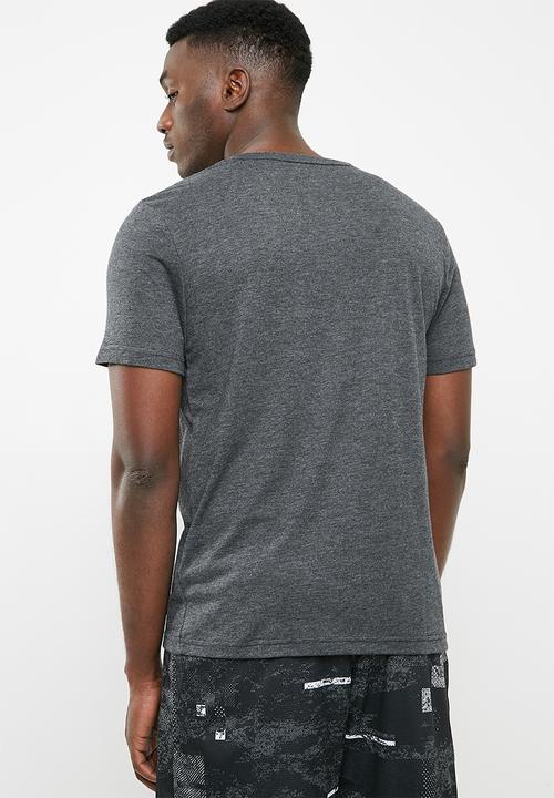 PUMA - ESS No1 heather tee - charcoal