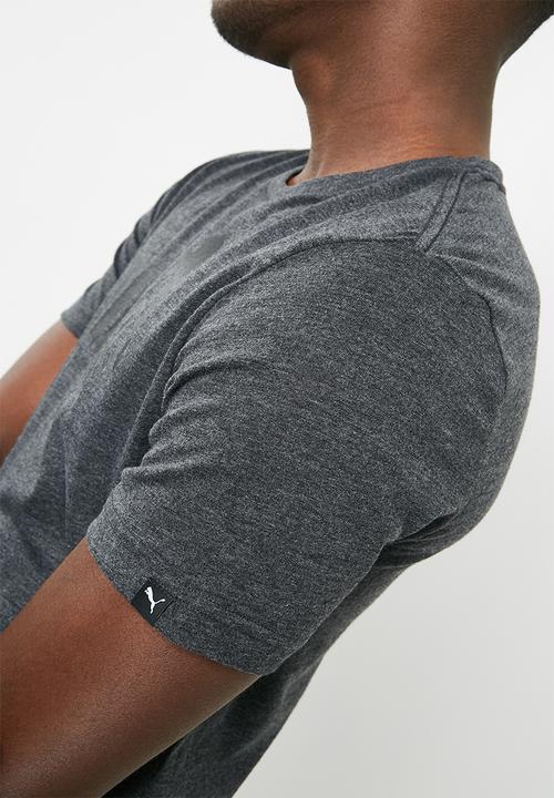 PUMA - ESS No1 heather tee - charcoal