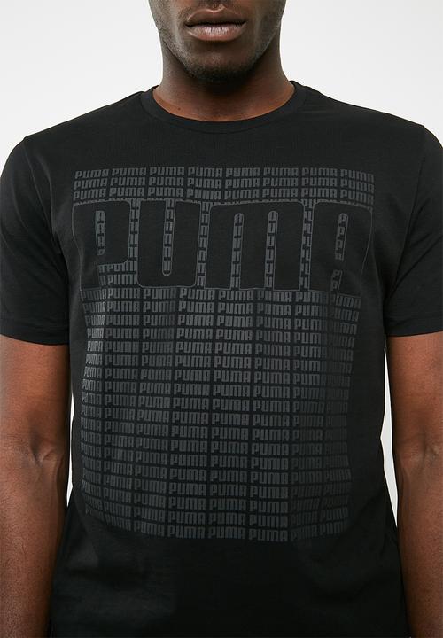 PUMA - Wording tee - black