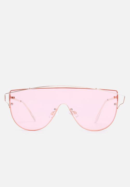 Missguided - Visor sunglasses - rose gold 
