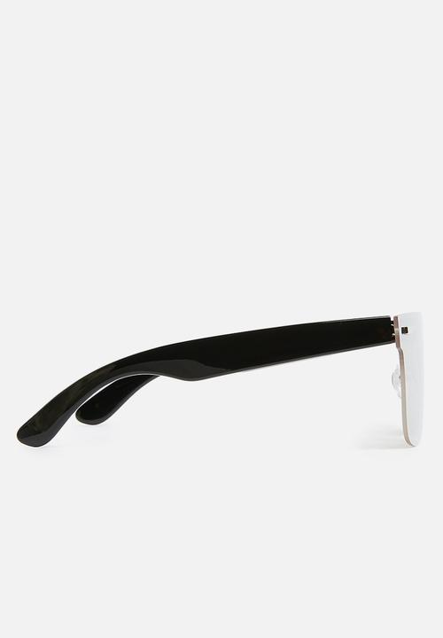 Missguided - Flat bar mirror sunglassses - silver 