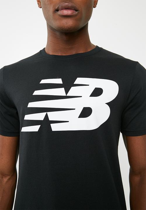 New Balance  - Heather tech tee - black 