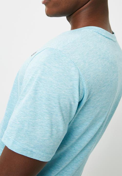 New Balance  - Heather tech tee - blue 
