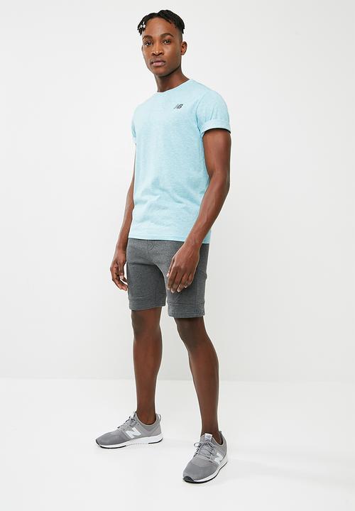 New Balance  - Heather tech tee - blue 