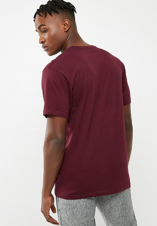 Vans - Classic tee - burgundy & white 