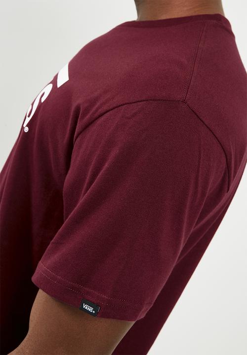 Vans - Classic tee - burgundy & white 