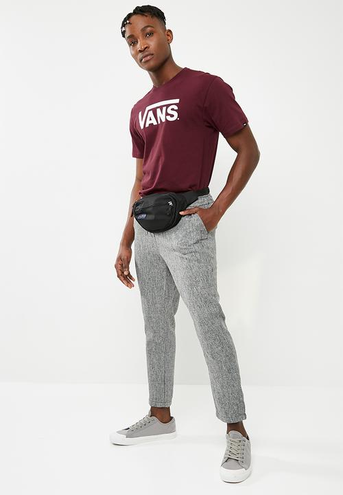Vans - Classic tee - burgundy & white 