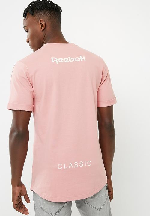 Reebok Classic - Cap sleeve longline tee -  pink