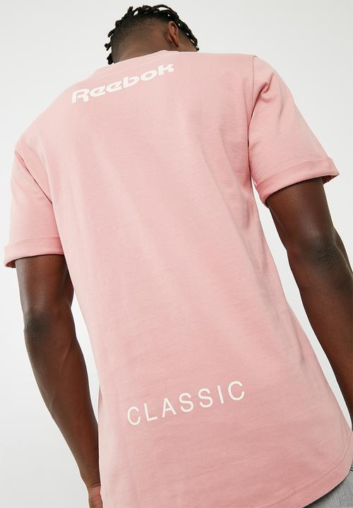 Reebok Classic - Cap sleeve longline tee -  pink