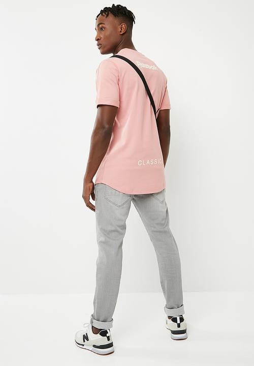 Reebok Classic - Cap sleeve longline tee -  pink