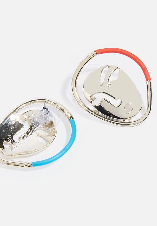 Superbalist - Face figure earrings - multi