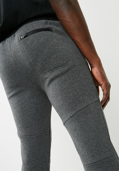 basicthread - Panel gym sweat pant - grey 