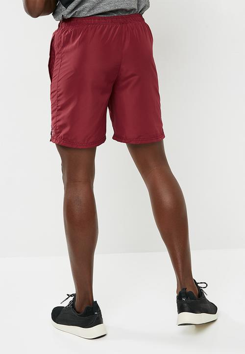 basicthread - Poly woven gym shorts - burgundy 