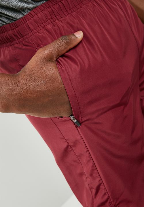 basicthread - Poly woven gym shorts - burgundy 