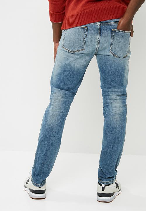 Superbalist - Slim abrasion jeans - blue