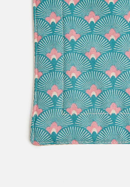 Grey Gardens - Fan placemat set of 2 - multi