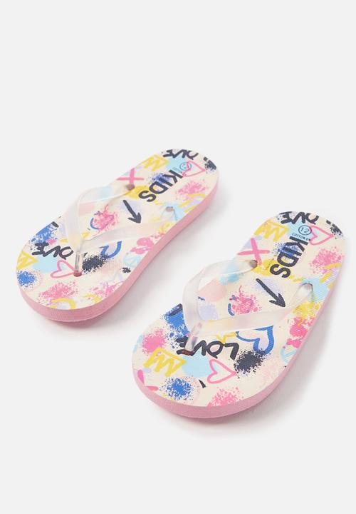 Cotton On - Printed flip flops - multi