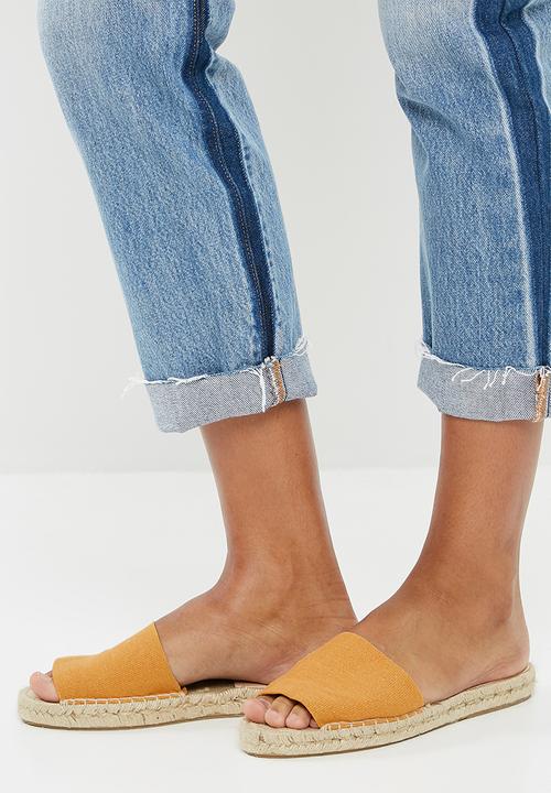 Espadril - Espadrille slide - mustard 