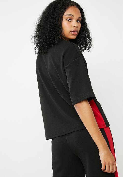 Superbalist - Boxy sport tee - black
