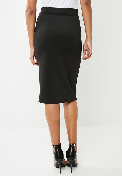 Superbalist - Bodycon skirt with contrast stripe - black 