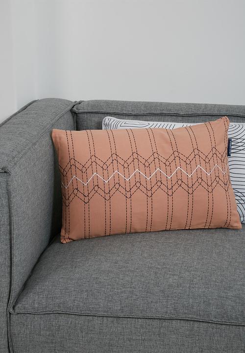 Present Time - Stitched flow cushion - pink
