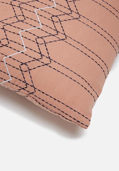 Present Time - Stitched flow cushion - pink
