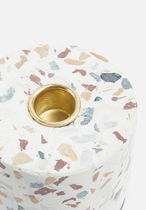 Present Time - Terrazzo candle holder - multi
